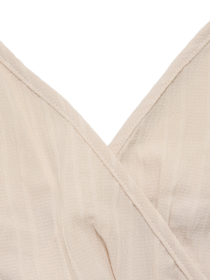 Trine de laitue décontractée Ruched Ruffled V Neck Femmes Tenues de deux pièces