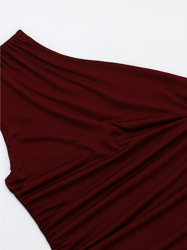 Túnica elegante Vestido de mujeres maxi asimétricas rocked