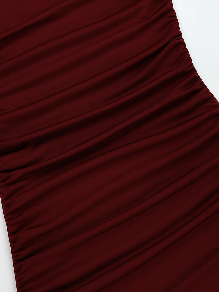 Túnica elegante Vestido de mujeres maxi asimétricas rocked
