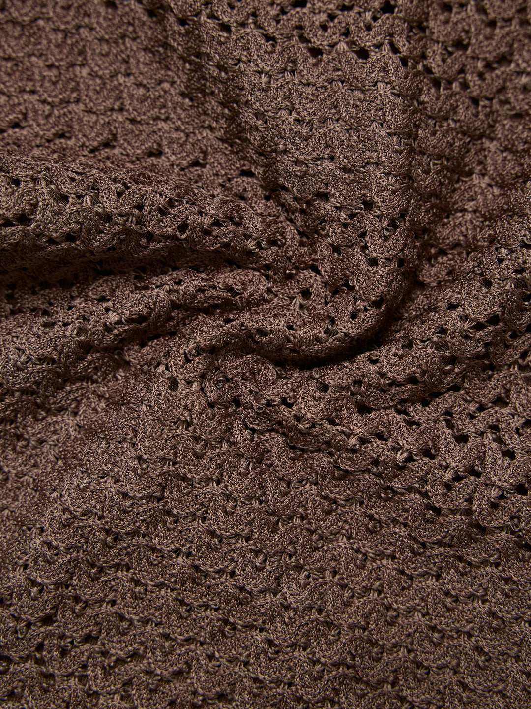 Boho Random Crochet Textured Tissu Fold-Waist Mini short