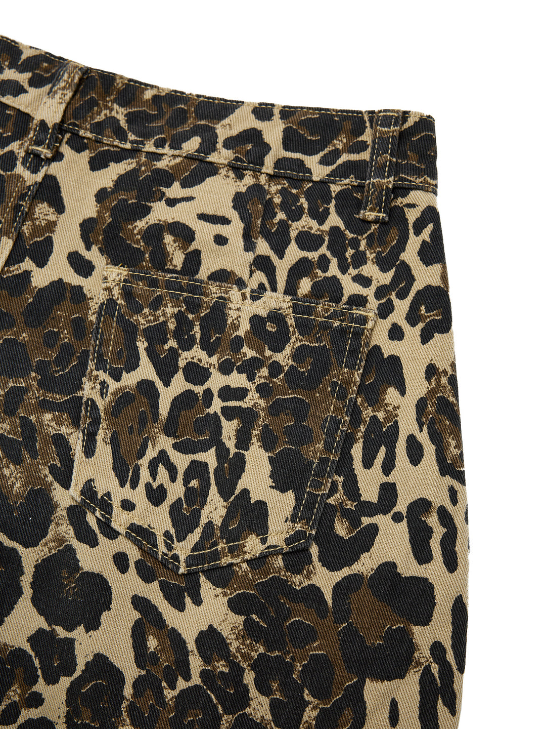 Baggy Casual Leopard Print Long Women Jeans -
