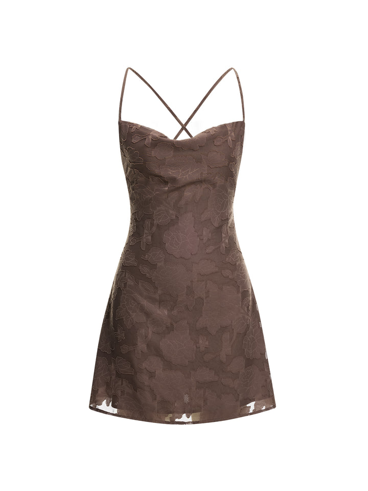 Boho Plain Cowl Neck Regular Sleeveless Women Dress -